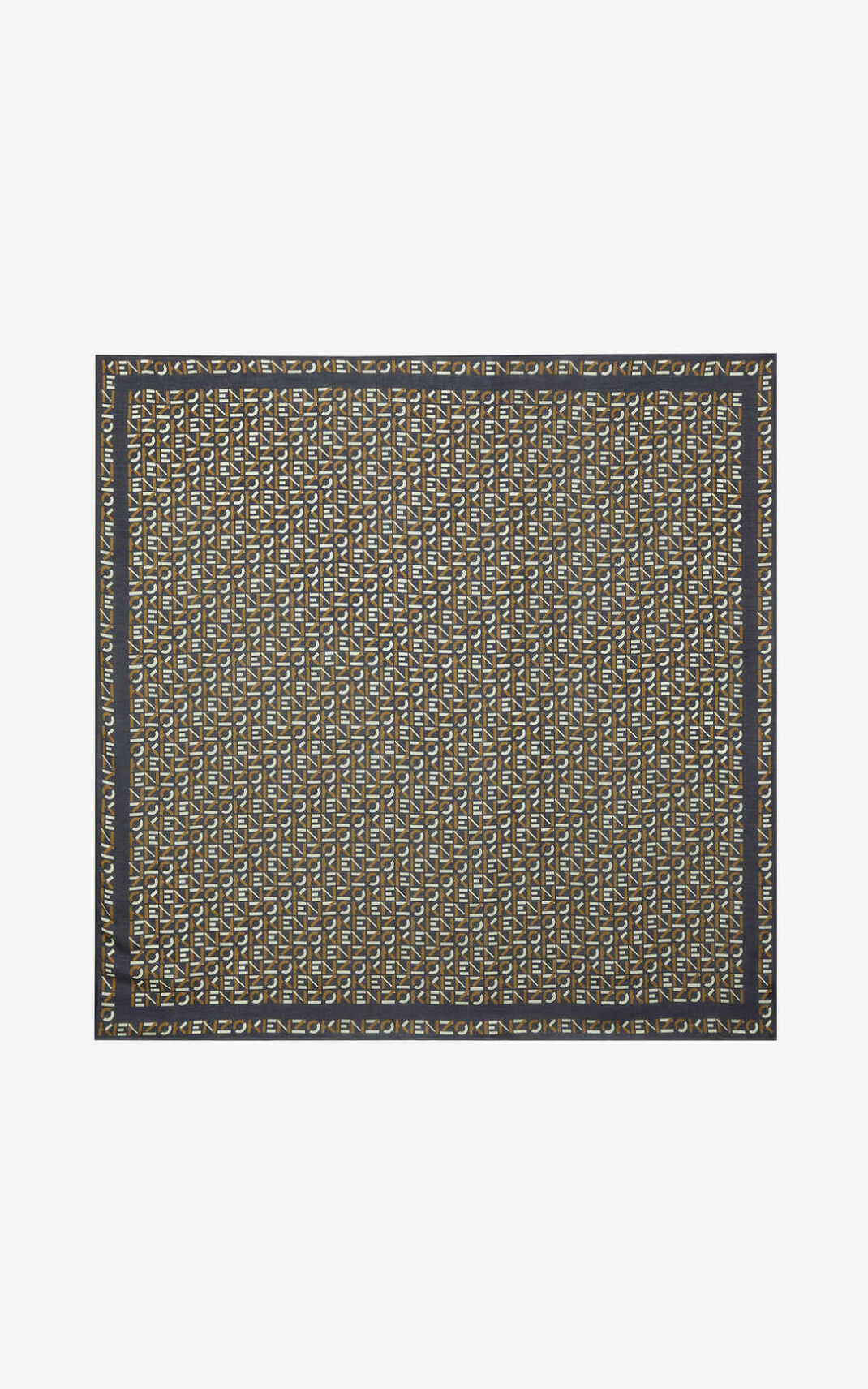 Kenzo Monogram Tesettür Erkek Siyah | 5423-NTWLC